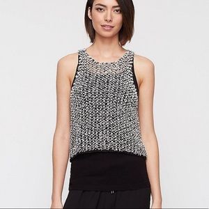 Eileen Fisher Tufted Cotton Woven Tank Top Small